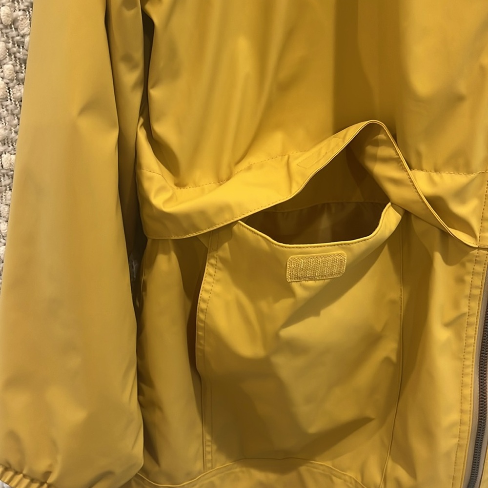 Weatherproof Vintage Mustard Hooded Rain Jacket - Picture 3 of 5